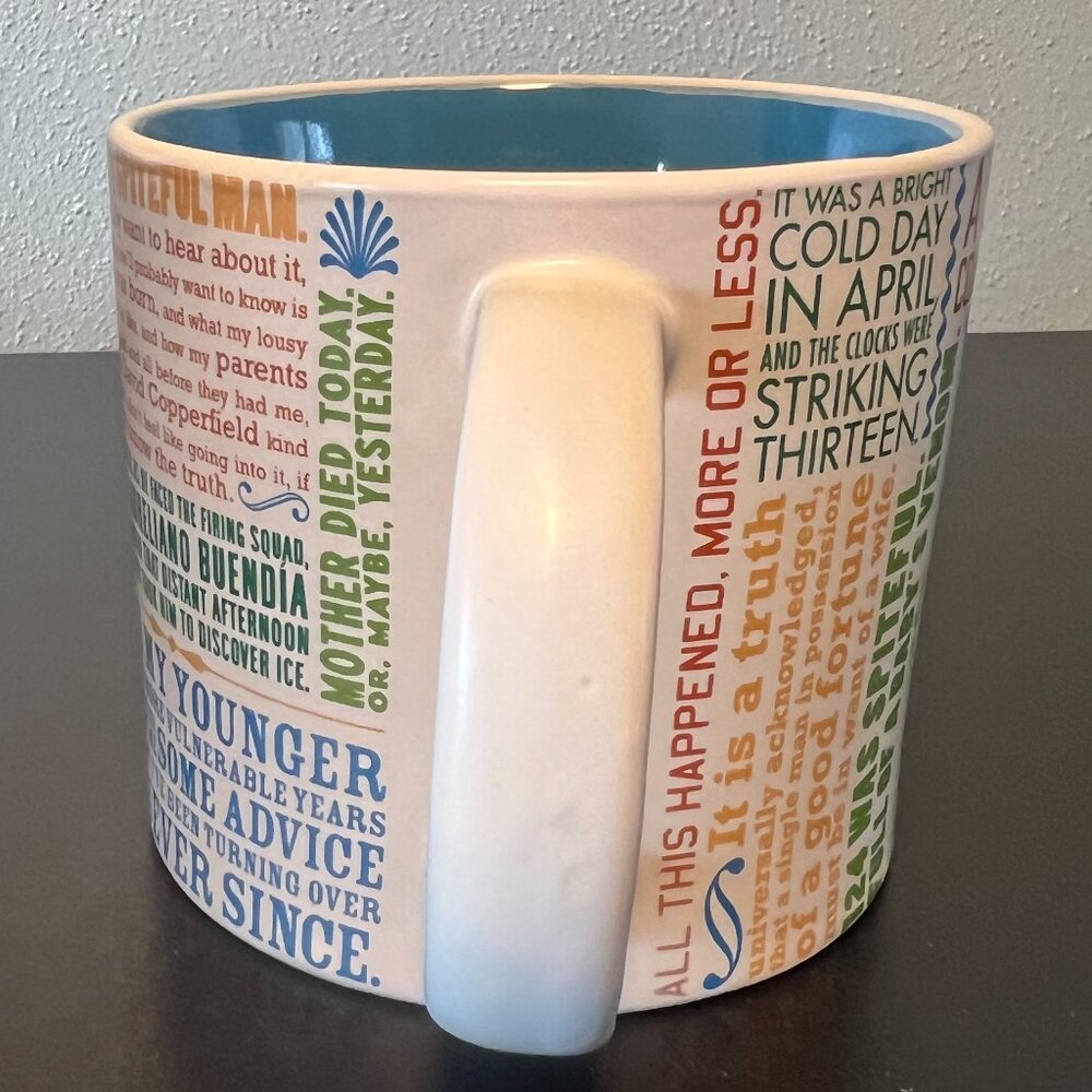 The Unemployed Philosophers Guild “FIRST LINES OF LITERATURE” Quotes Mug ~ Books - Picture 10 of 16